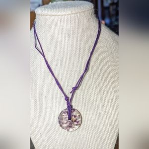 Amethyst stone necklace
